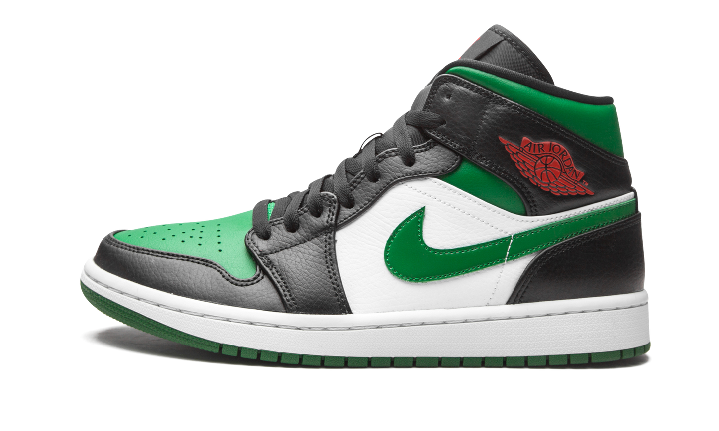 Air Jordan 1 Mid Green Toe 554724 067