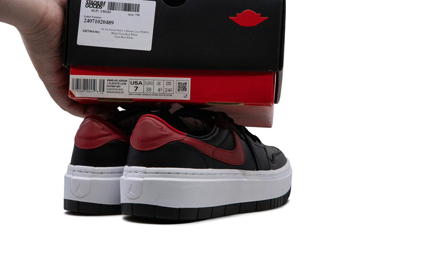 Air Jordan Retro 1 Elevate Low WMNS Black Gym Red White DH7004 061