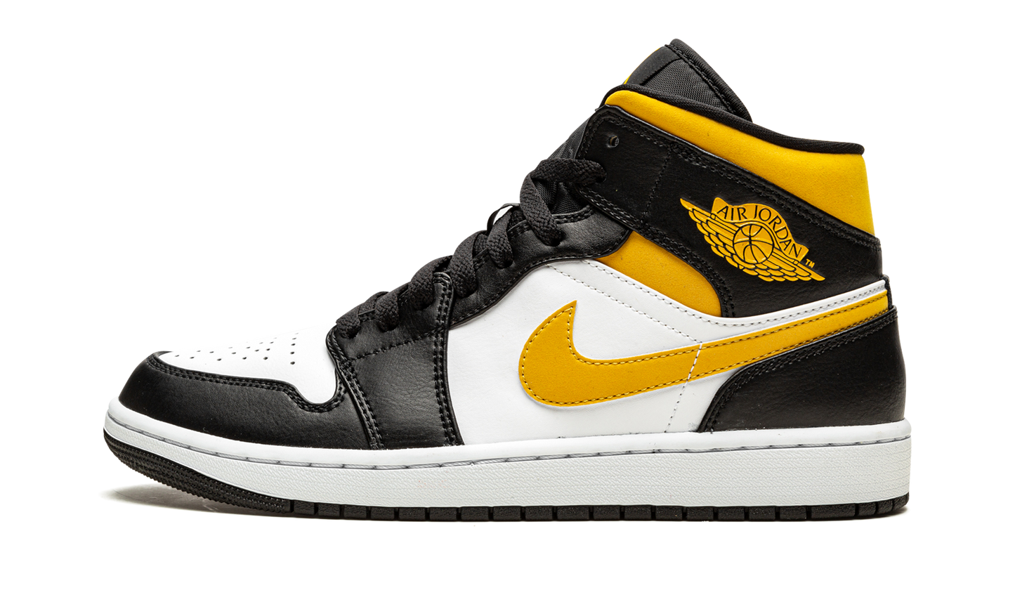 Air Jordan 1 Mid White / Pollen / Black 554724 177