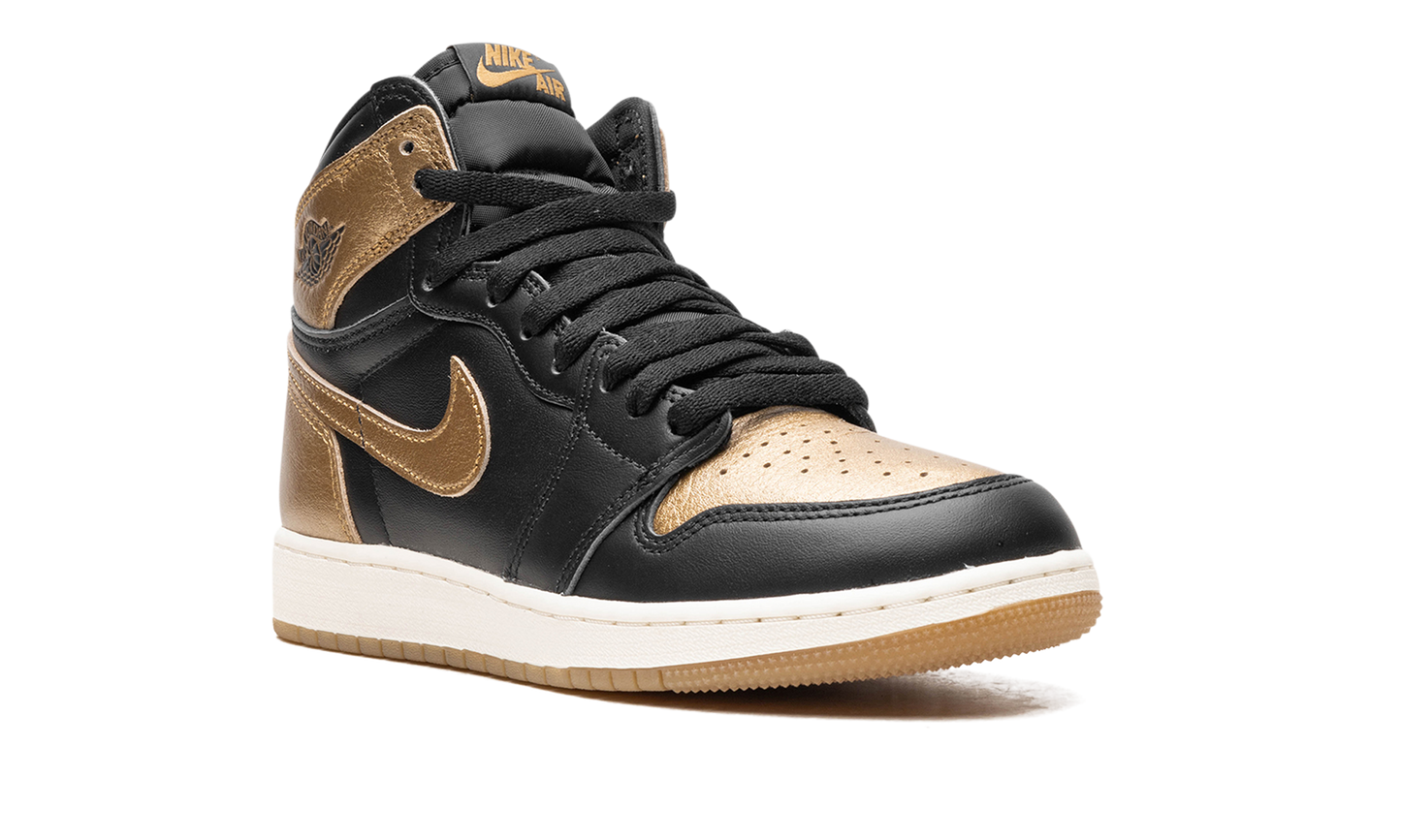 Air Jordan 1 GS Black Metallic Gold FD1437 071