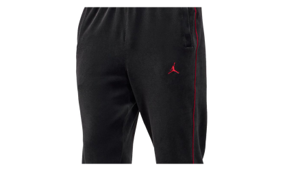 Jordan Brooklyn Velour Track Trousers Black / Gym Red HV1872 010