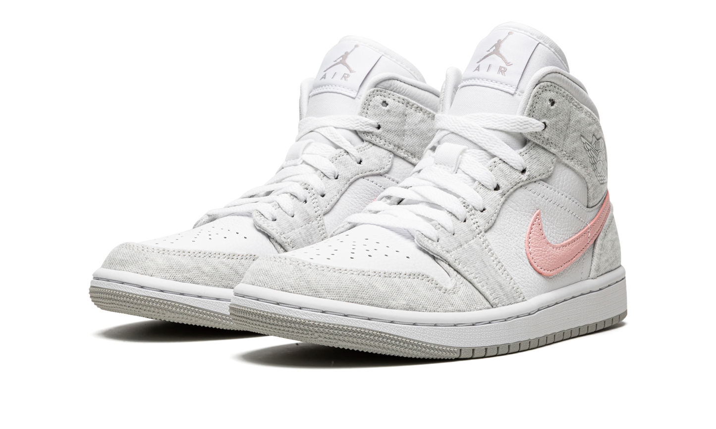 AIR JORDAN 1 MID SE WMNS Heather Grey / Pink DN4045 001