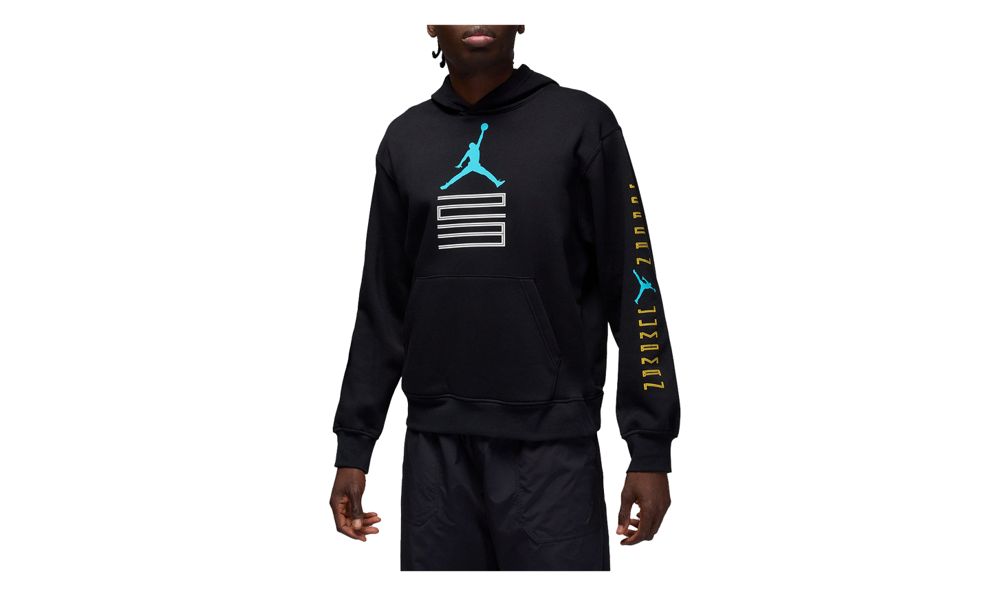 Jordan AJ11 Gamma Fleece Pullover Hoodie Black IQ6970 010