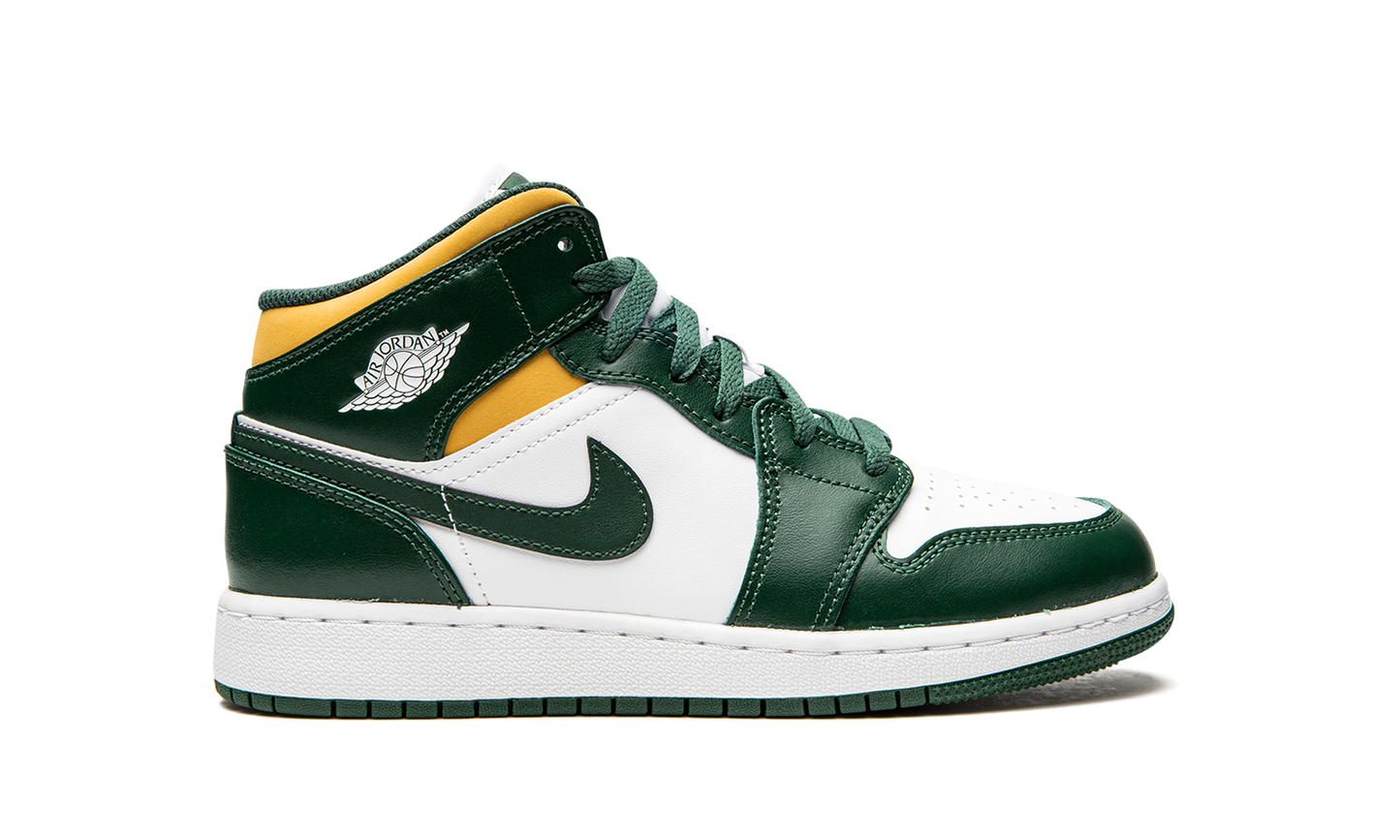 Air Jordan 1 Mid GS Sonics 554725 371