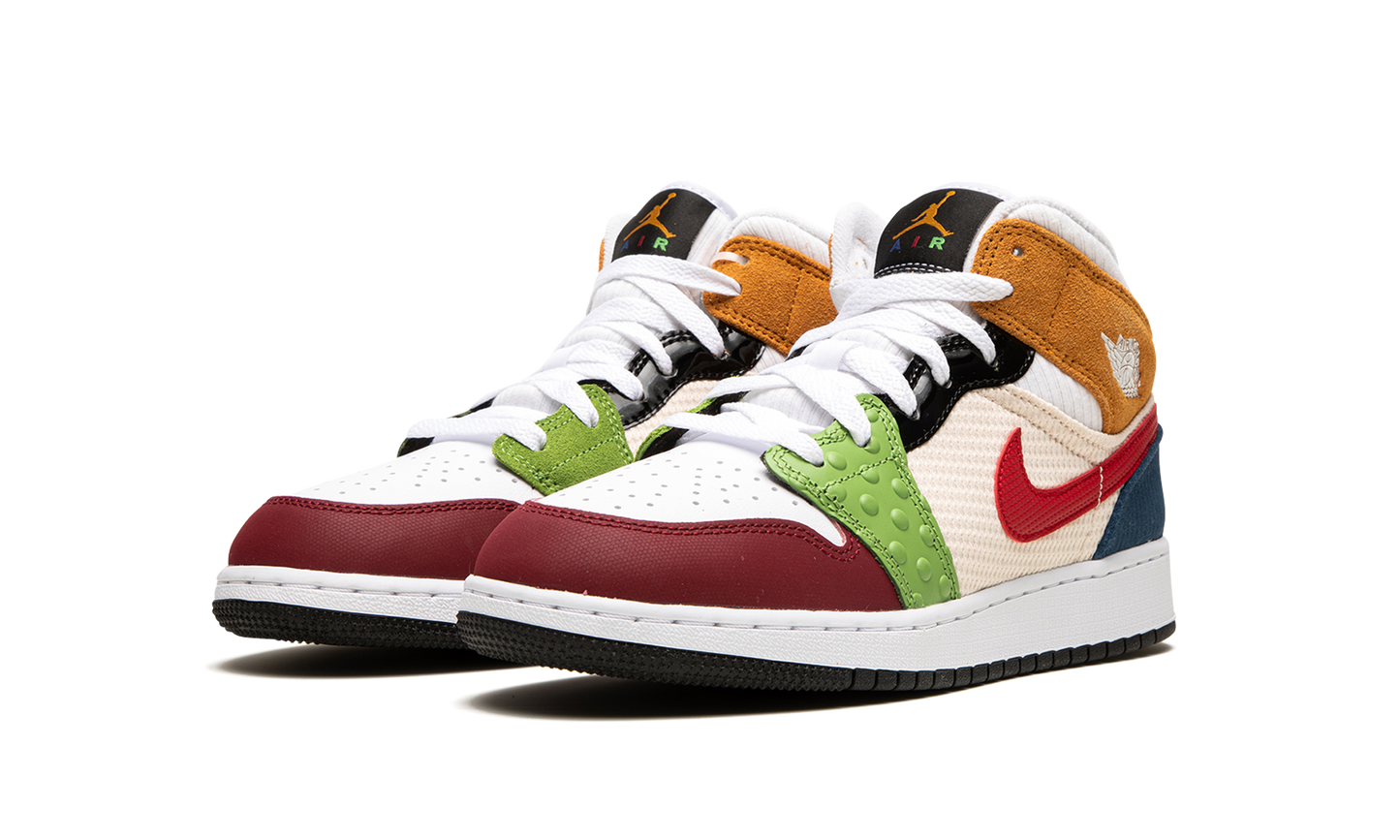 Air Jordan 1 Mid SE GS Messy Room DR6957 100
