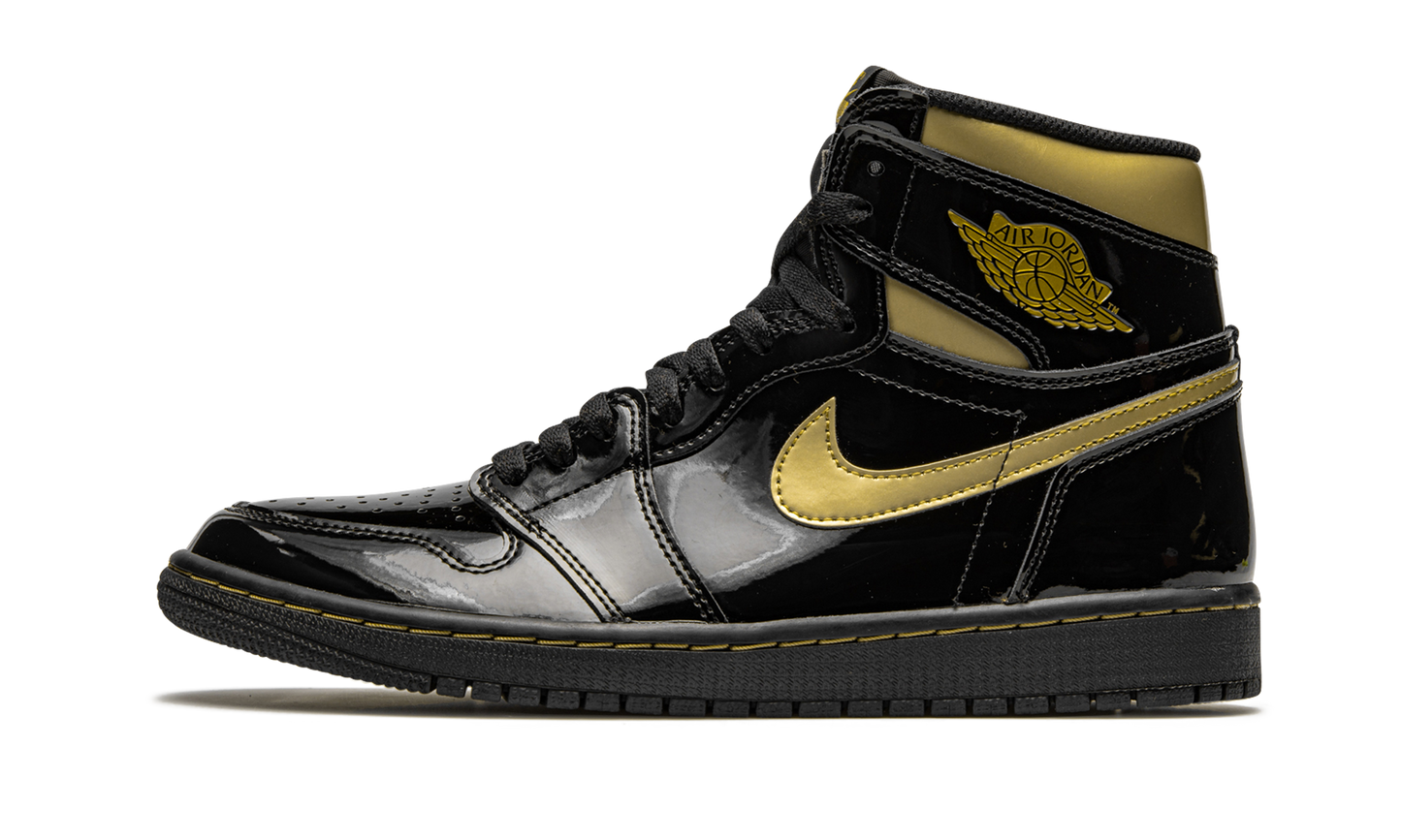 Air Jordan 1 Retro High OG Black Metallic Gold 555088 032