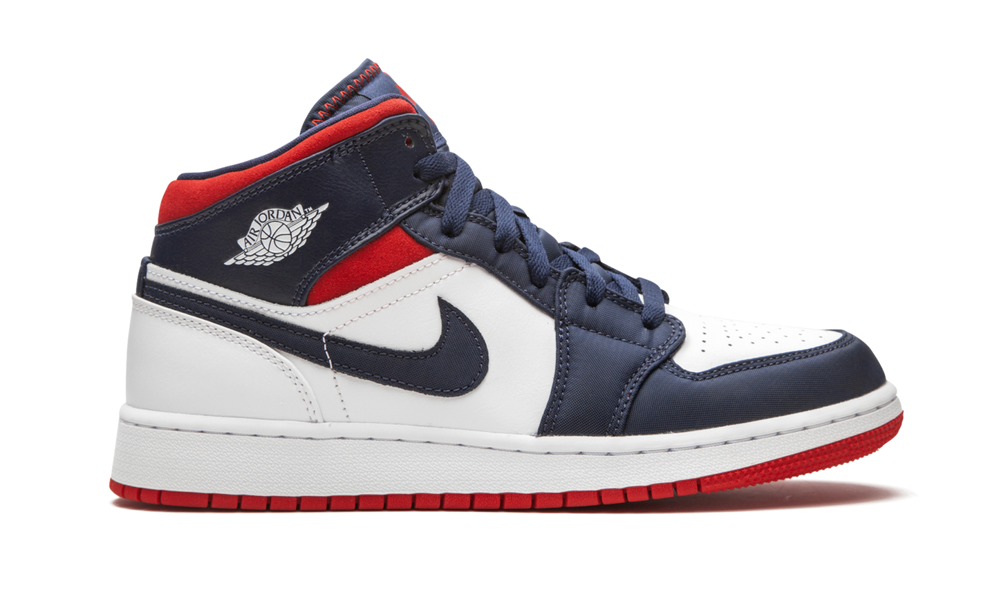 Air Jordan 1 Mid SE GS USA BQ6931 104