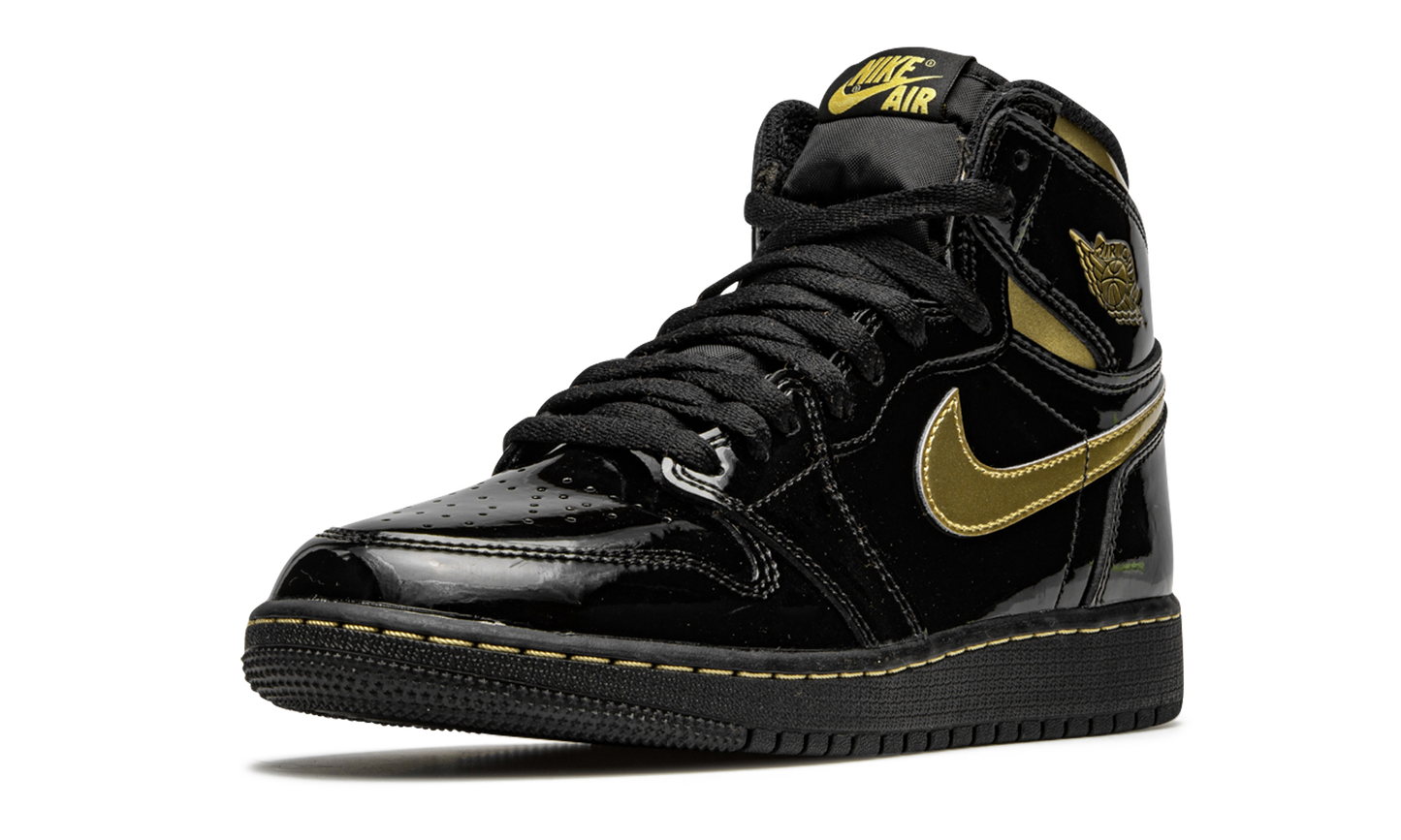 Air Jordan 1 Retro High OG GS Black Metallic Gold 575441 032