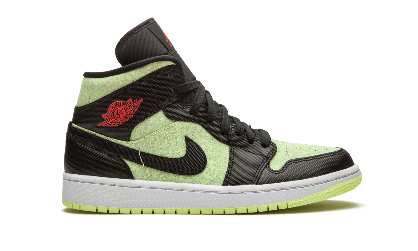 AIR JORDAN 1 MID SE WMNS Barely Volt / Chile Red CV5276 003