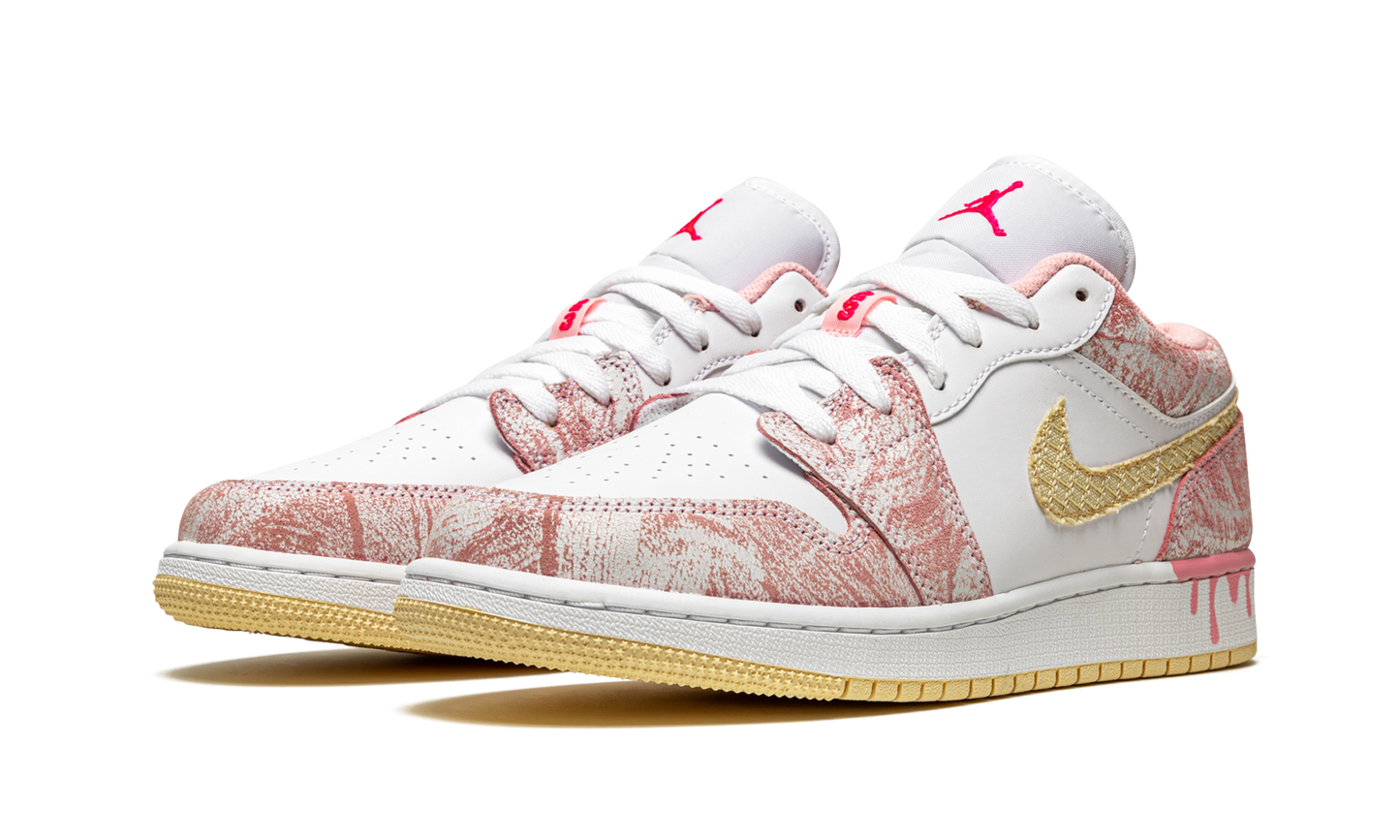 Air Jordan 1 Low SE GS Paint Drip CW7104 601