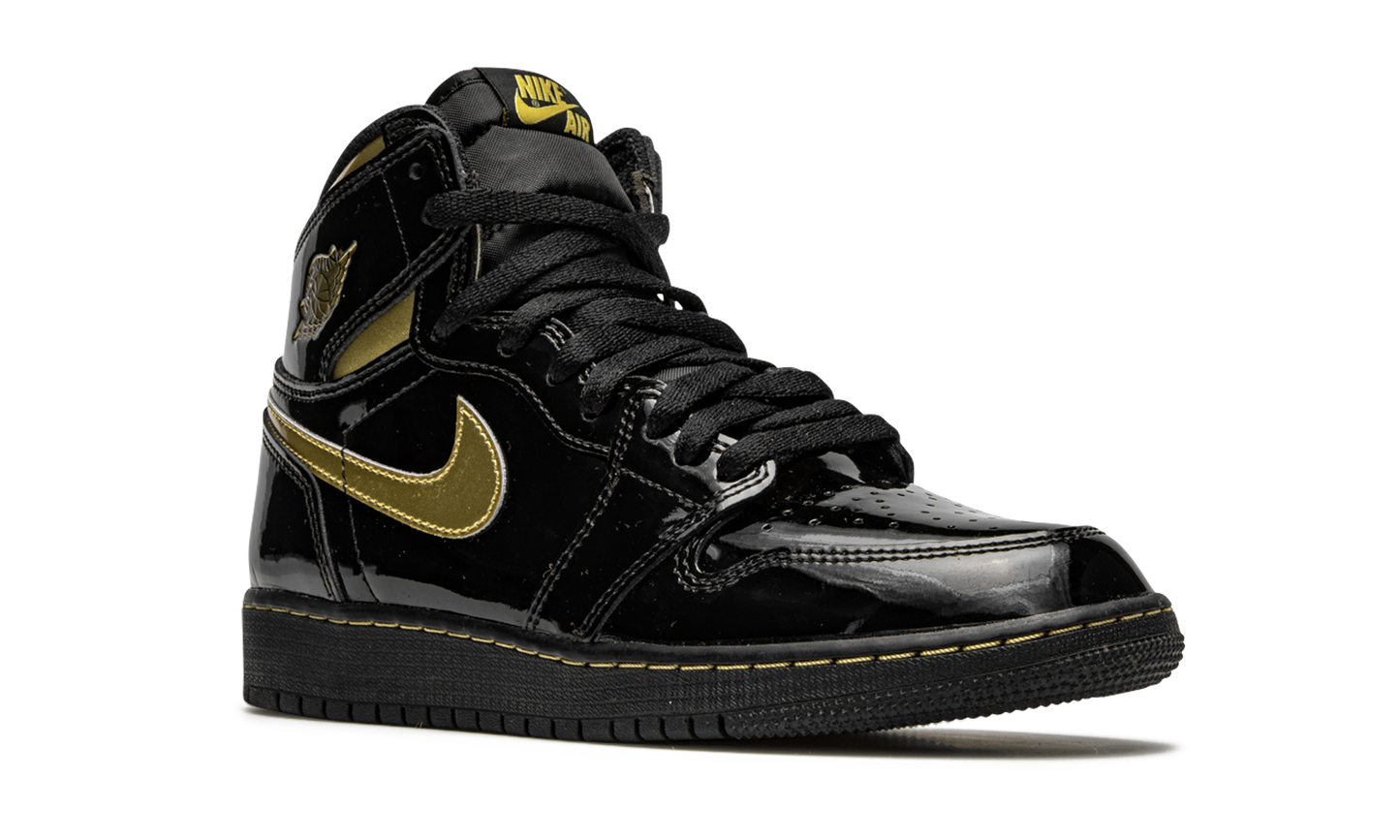 Air Jordan 1 Retro High OG GS Black Metallic Gold 575441 032