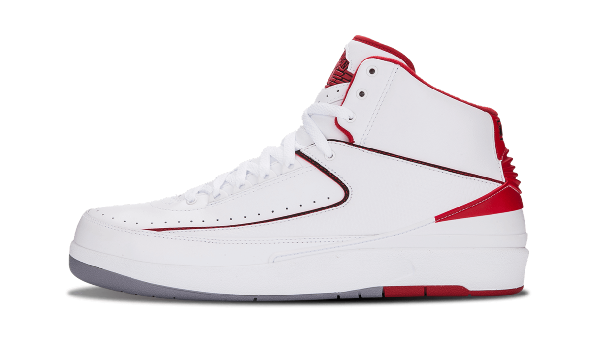 Air Jordan 2 Retro White/Varsity Red 385475 102