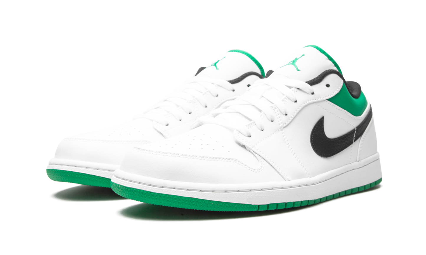 Air Jordan 1 Low White / Lucky Green 553558 129