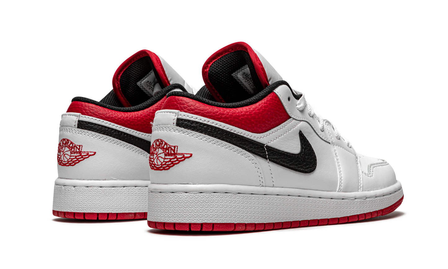Air Jordan 1 Low GS White / Gym Red 553560 118