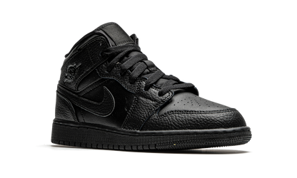 Air Jordan 1 Mid GS Triple Black 554725 091