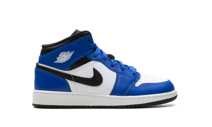 Jordan 1 Mid GS Game Royal White Black DQ8423 402