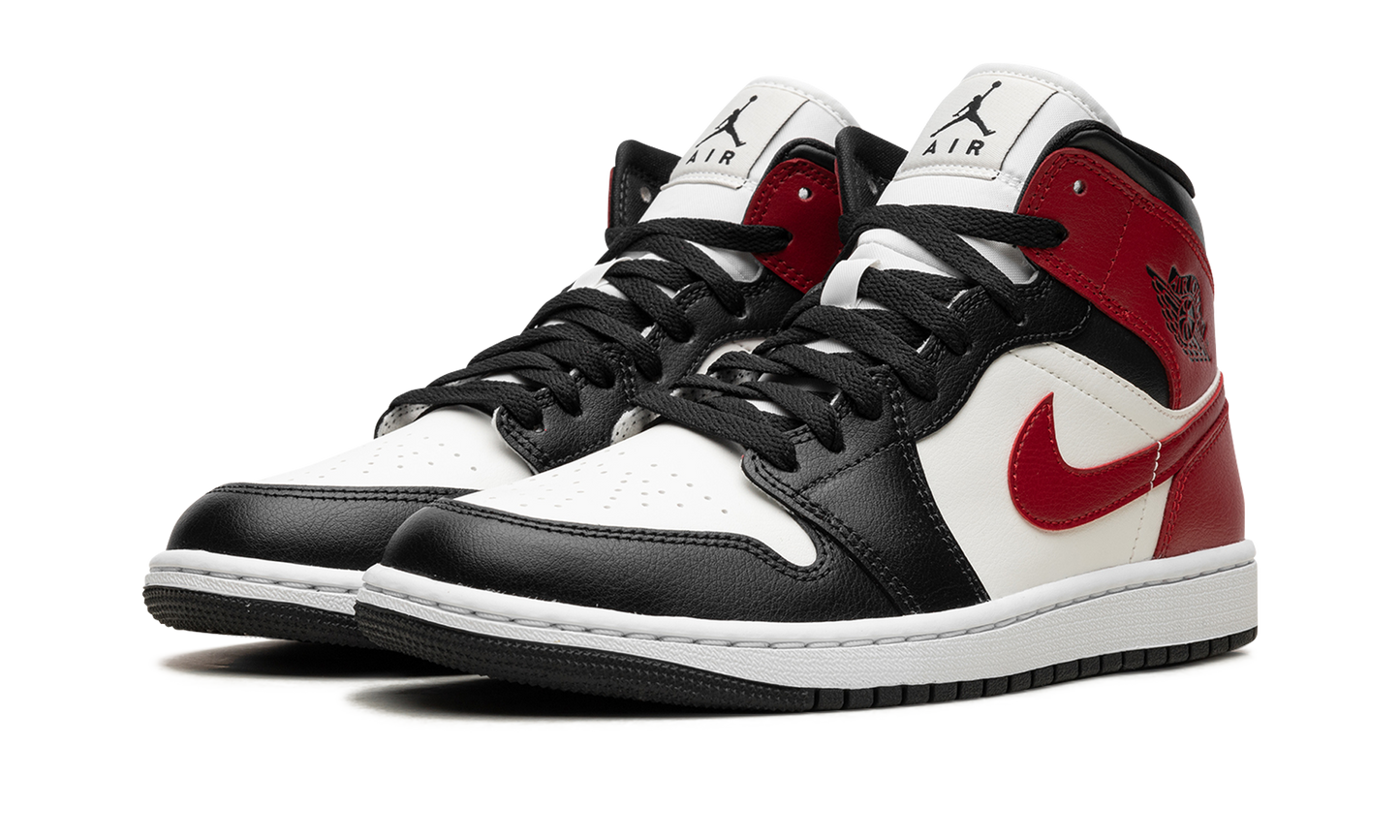 AIR JORDAN 1 MID WMNS Black Toe BQ6472 160