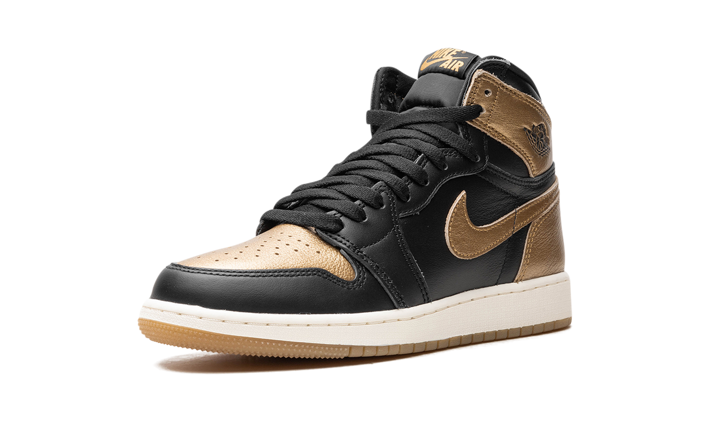 Air Jordan 1 GS Black Metallic Gold FD1437 071