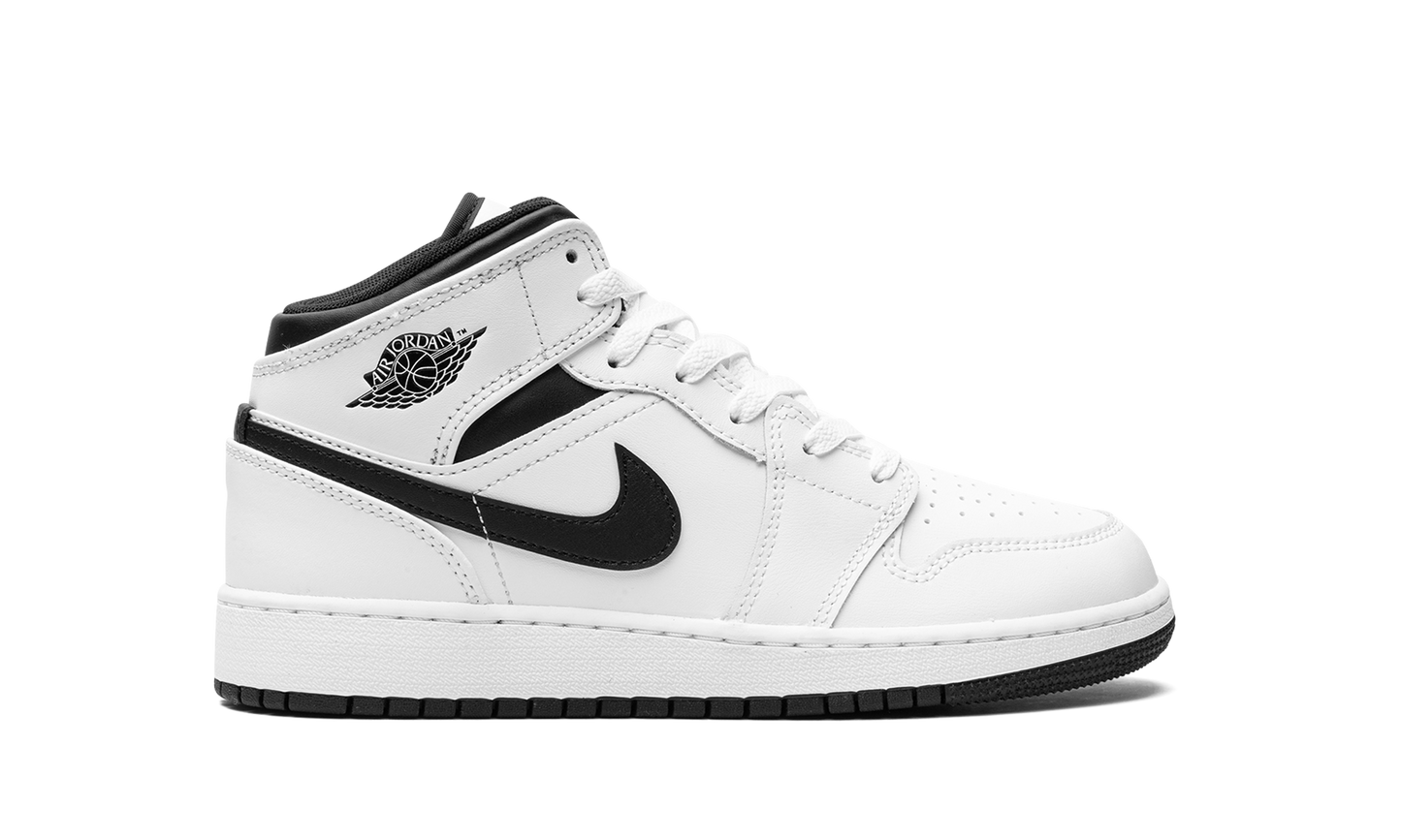Air Jordan 1 Mid GS White/Black DQ8423 132