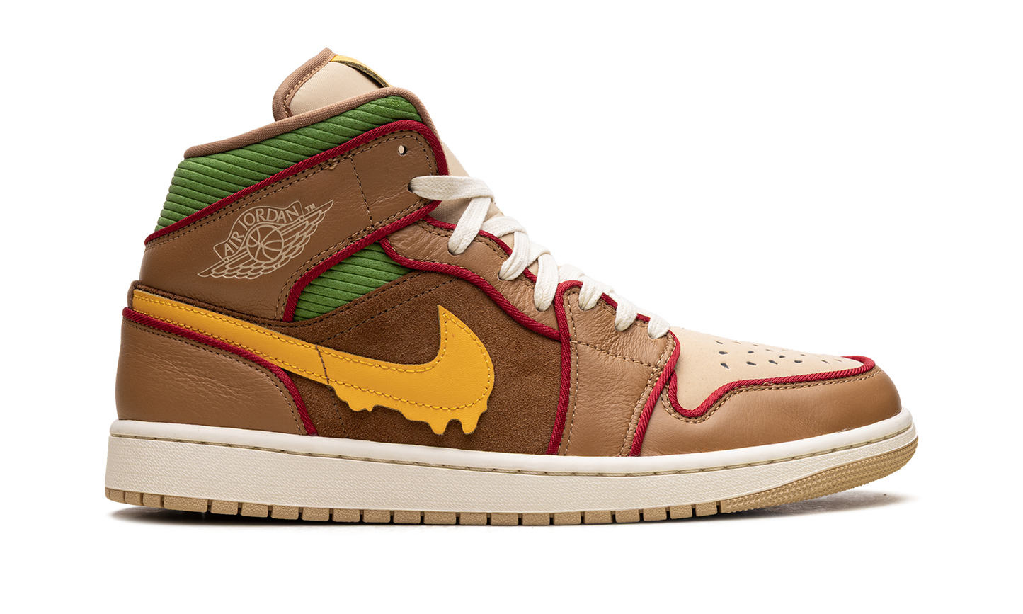 Jordan 1 Mid SE Cheeseburger IB7403 224
