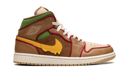 Jordan 1 Mid SE Cheeseburger IB7403 224