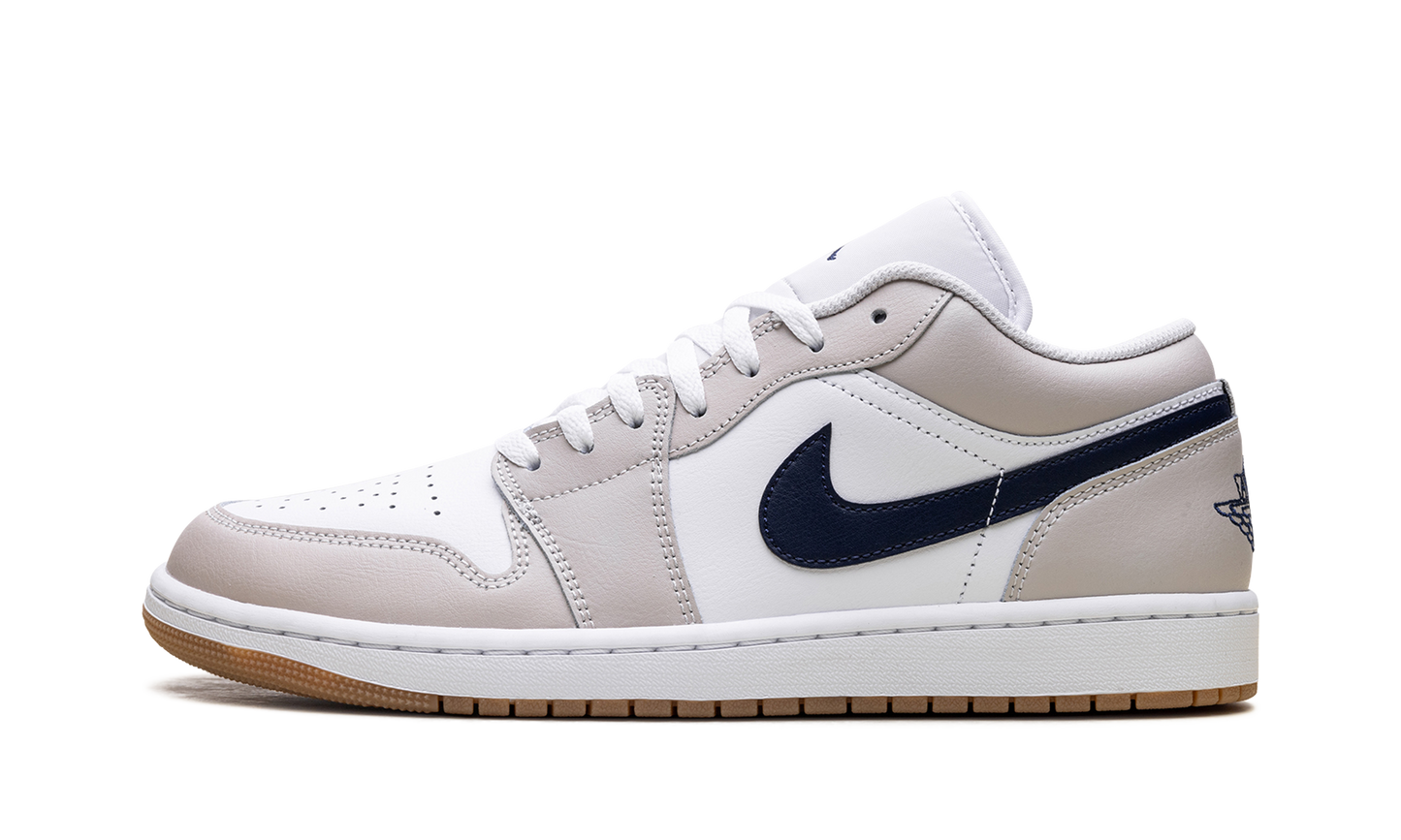 Jordan 1 Low Midnight Navy Neutral Grey 553558 146