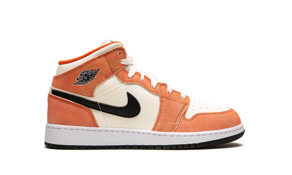 Air Jordan 1 Mid SE GS Orange Suede DV1336 800