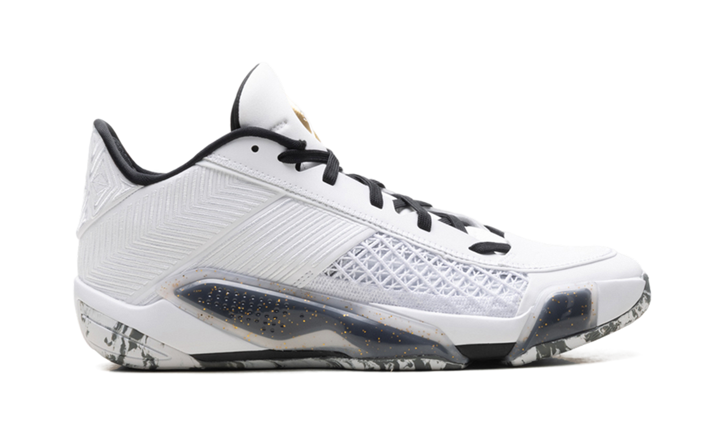 Jordan 38 Low White Metallic Gold Black FD2326 107