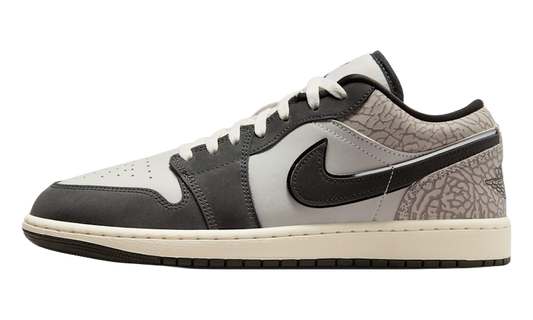 Air Jordan 1 Low SE Sail Deep Pewter Elephent Print IU2268 100