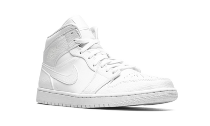 Air Jordan 1 Mid Triple White 554724 130