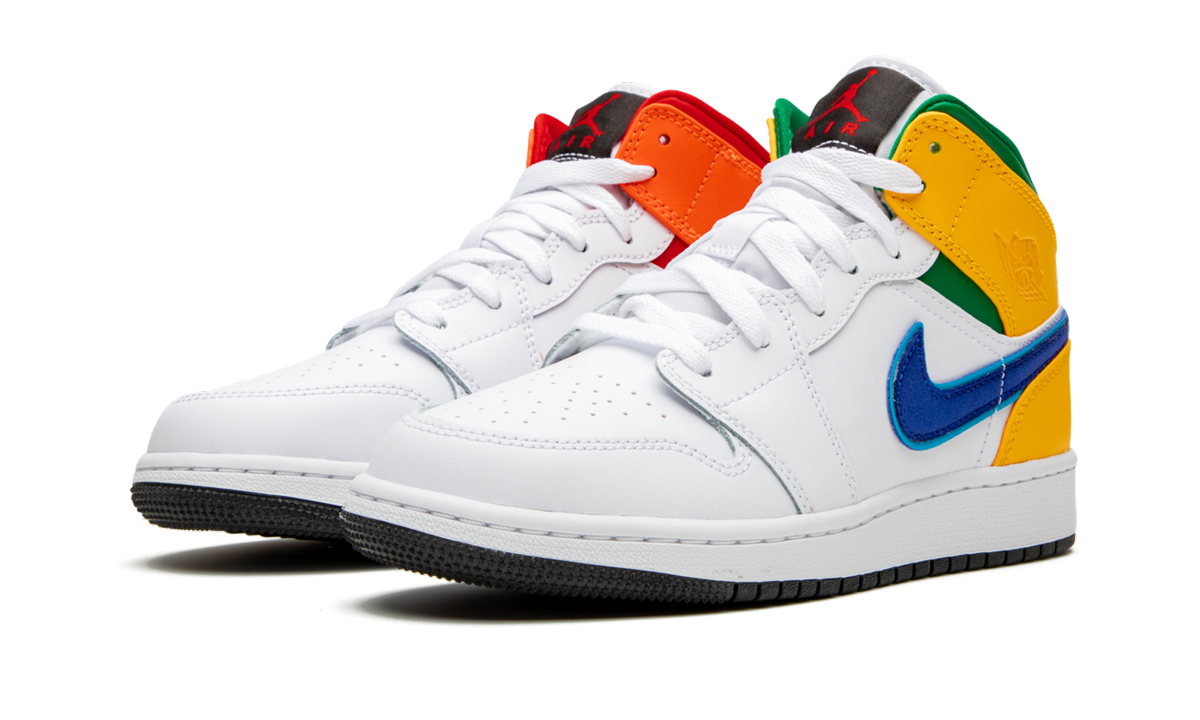 Air Jordan 1 MID GS Three Peat 554725 128