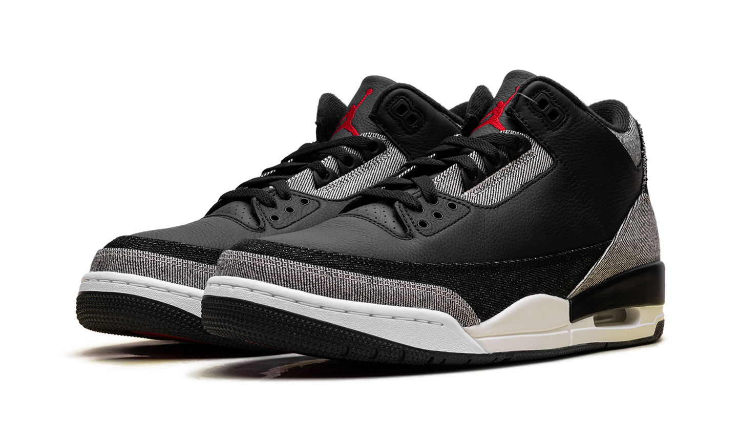 Air Jordan 3 Levi's - Black Denim IR0914 400