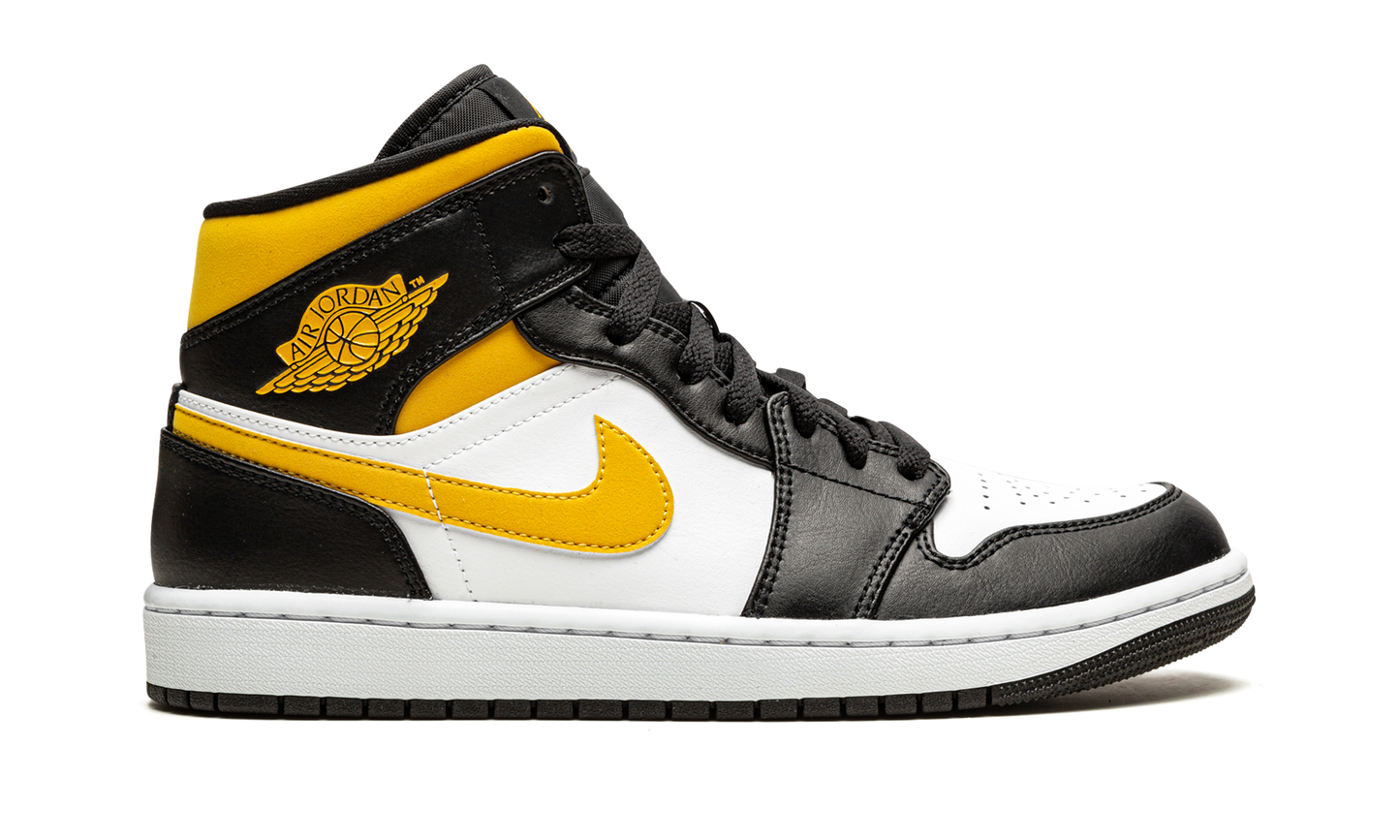 Air Jordan 1 Mid White / Pollen / Black 554724 177