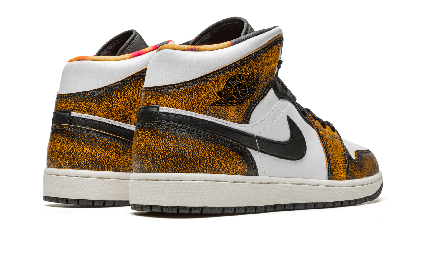 Air Jordan 1 Mid SE Orange Wear Away DQ8417 071