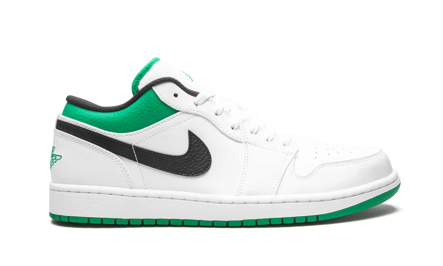 Air Jordan 1 Low White / Lucky Green 553558 129