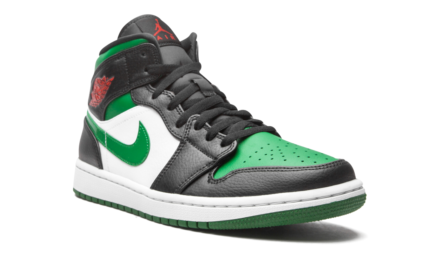 Air Jordan 1 Mid Green Toe 554724 067
