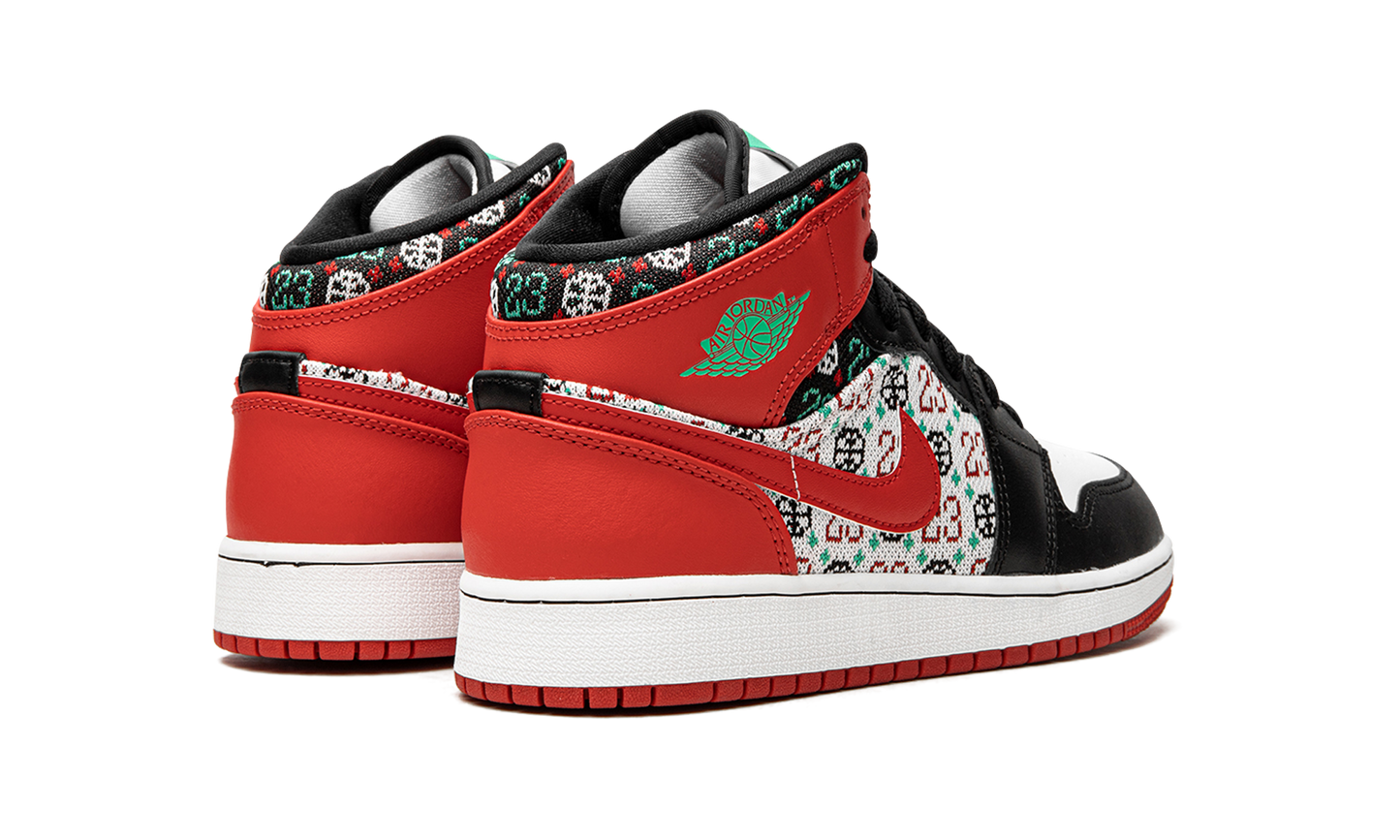 Jordan 1 Mid GS Ugly Christmas Sweater DM1208 150