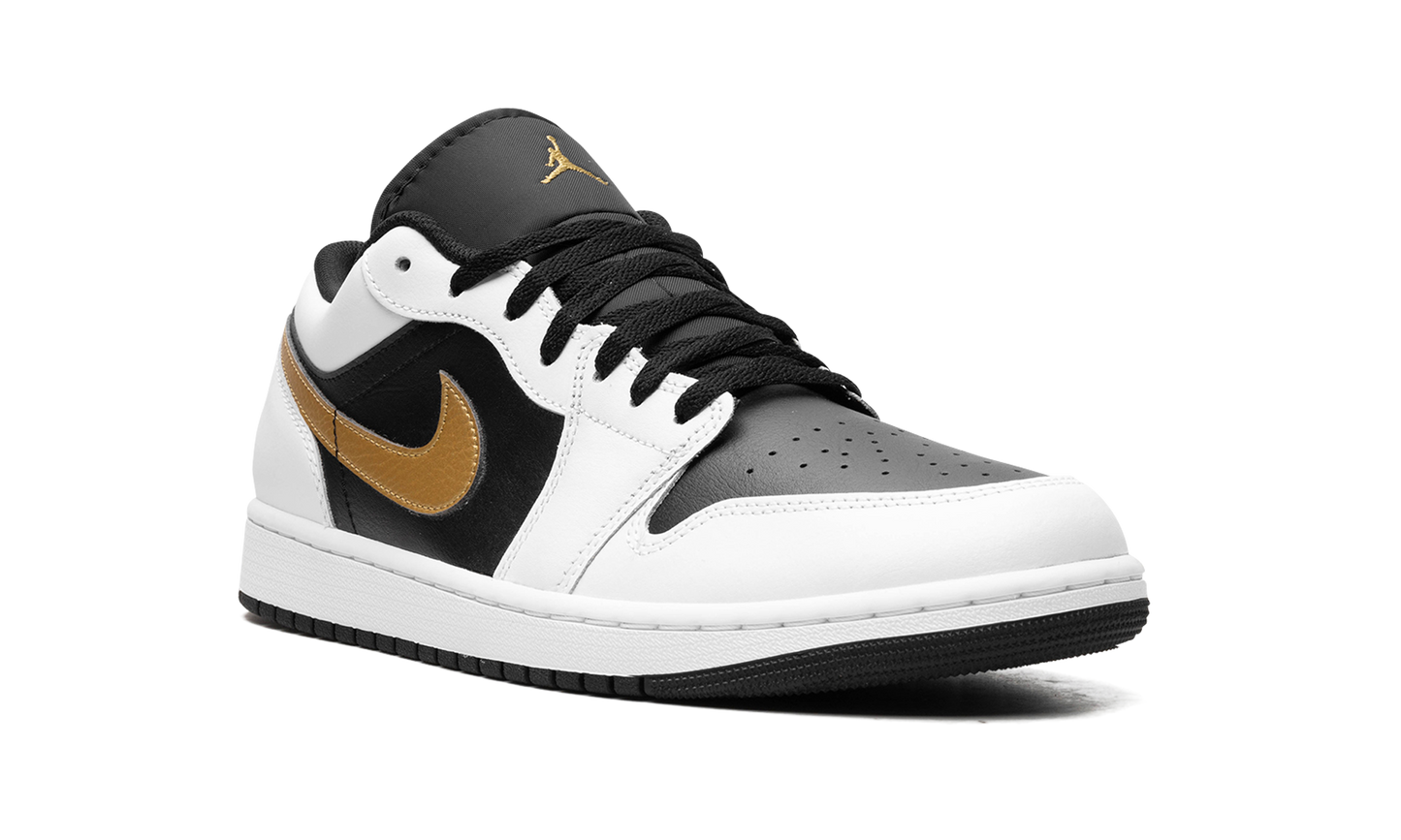 Air Jordan 1 Low Gold Swoosh 553558 172