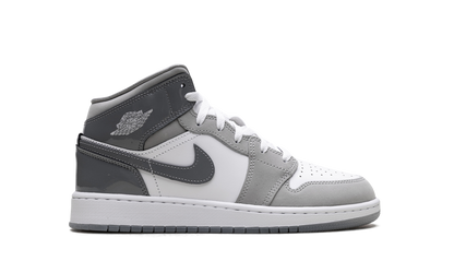 Jordan 1 Mid GS White Medium Cool Grey HF3193 100