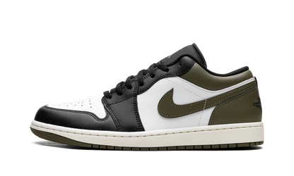 Air Jordan 1 Low Black Toe Medium Olive 553558 092